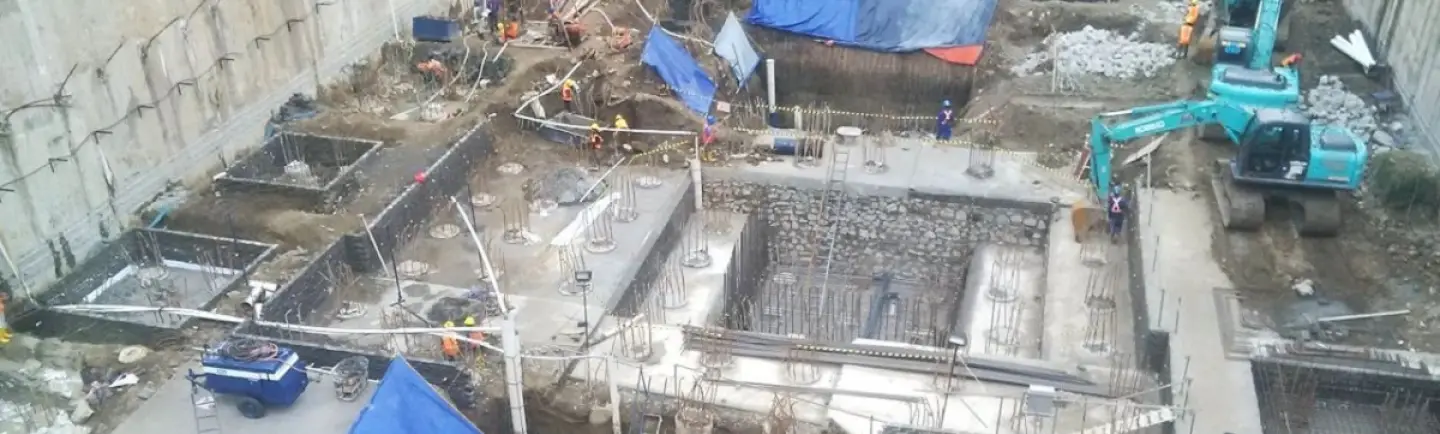 TOTAL BANGUN PERSADA Galian Pile Cap Verde 2  proyek verde ii 3